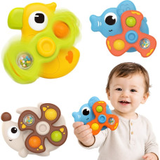 Woopie BABY Sensory Spinners Suction Cups Animals 3 pcs.