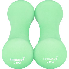 Springos Neoprene dumbbells Springos FA1040 2x2kg