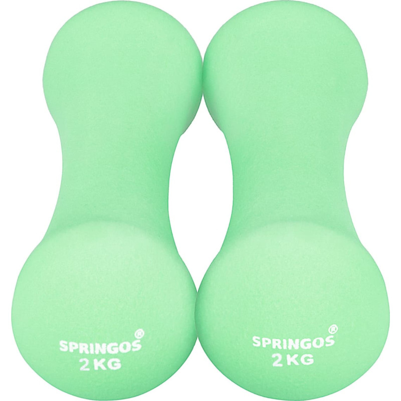 Springos Neoprene dumbbells Springos FA1040 2x2kg