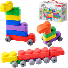 Far Far Land Silicone soft block set (25 elements + 16 wheels)