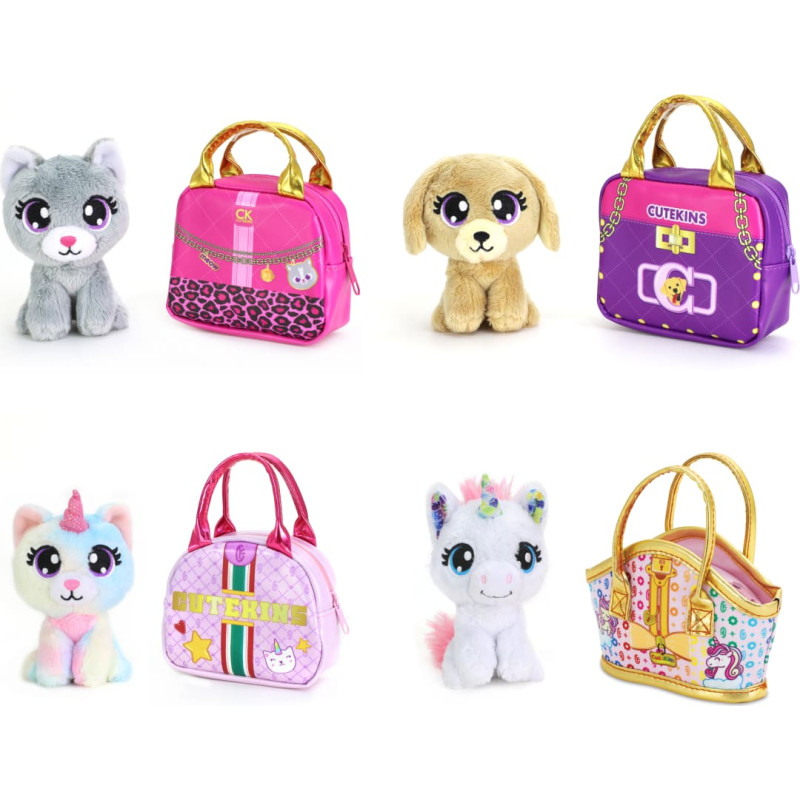 Cutekins plīša rotaļlieta ar somiņu, sortiments, 35061