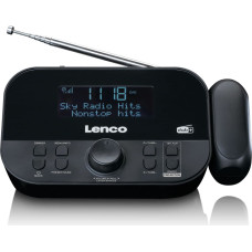 Lenco radio pulkstenis ar projekciju, melns - CR-615BK