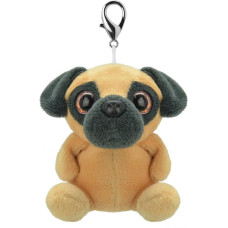 Wild Planet Weicher Schlüsselanhänger, Mops, 9 cm