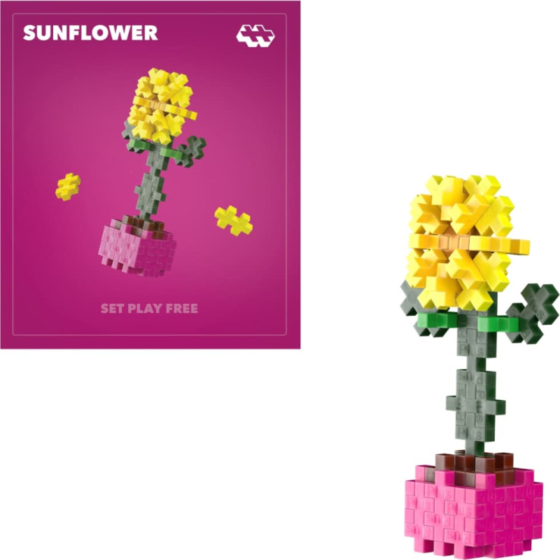 Plus Plus construction toy PLANTS - sunflower