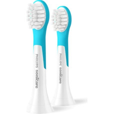 Philips Sonicare for Kids Mini zobu birstes uzgalis, 2 gab,3+, Balta/ciāna - HX6032/90