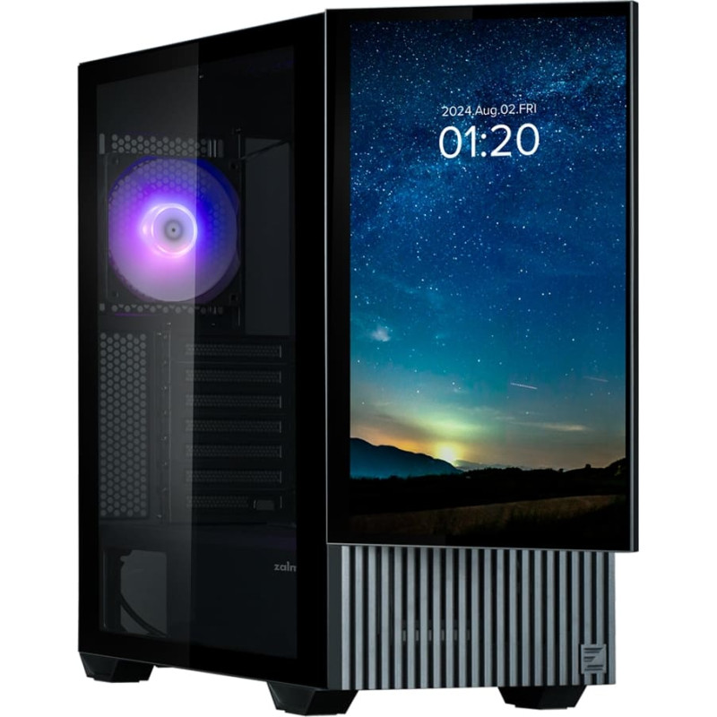 Zalman Z10 DS ATX Mid Tower PS Gehäuse Schwarz, 120 mm ARGB Lüfter x1
