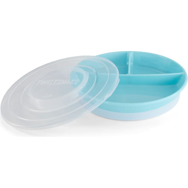 Twistshake Divided Plate 6+m Pastel Blue 78170