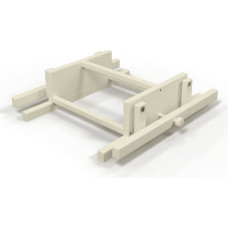 Ingvart Querschwingmechanismus für rundes/ovales Smart-Bett ivory