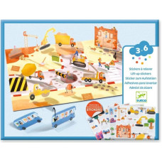 Djeco Lift-up stickers - Vehicles