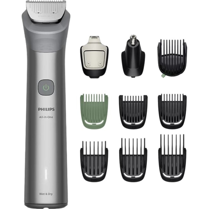 Philips Multigroom Series 5000 All-in-One Trimmer für Gesicht, Haare und Körper, Grau – MG5921/15