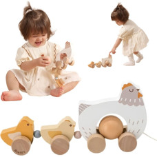 Viga 44285 Drewniana kurka  do ciągnięcia