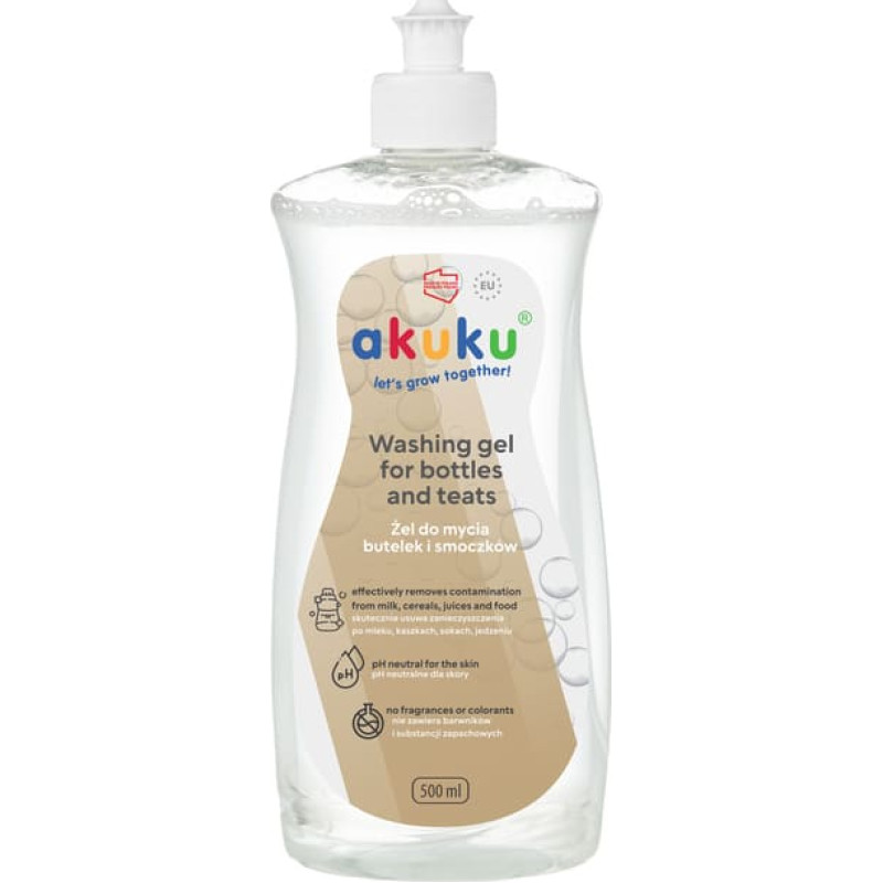 Akuku A0712 Żel do mycia butelek i smoczk&oacute;w 500ml