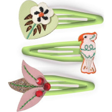 Djeco Plume - Jungle collection - Hair Clips - Colomba (3 pcs)