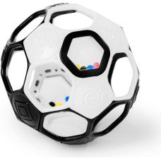 Oball 16907-6 Piłka z grzechotką Goals 13 cm czarno-biała 0+