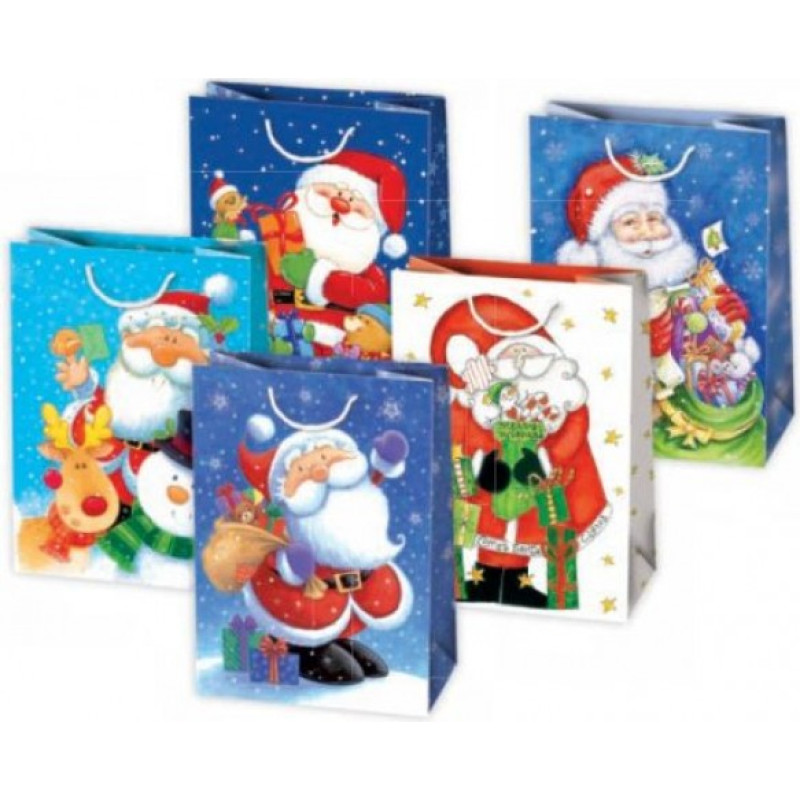 Nav Datu* Dāvanu maisiņ&scaron; ZIEMASSVĒTKI 34,5 x 48 x 13 cm (00392)