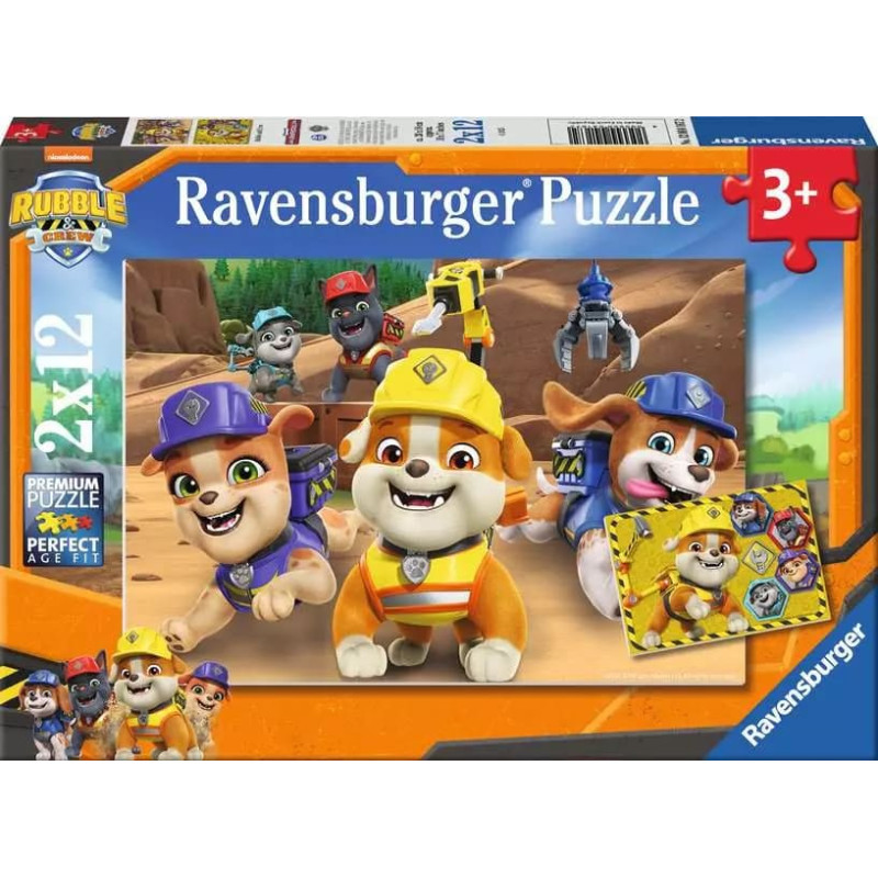 Ravensburger Puzzle 2x12 pcs Rubble Crew