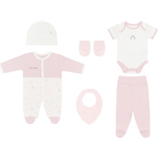Newborn romper set 6pcs Bear with me Pink