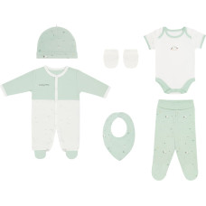 Newborn romper set 6pcs Bear with me Beige
