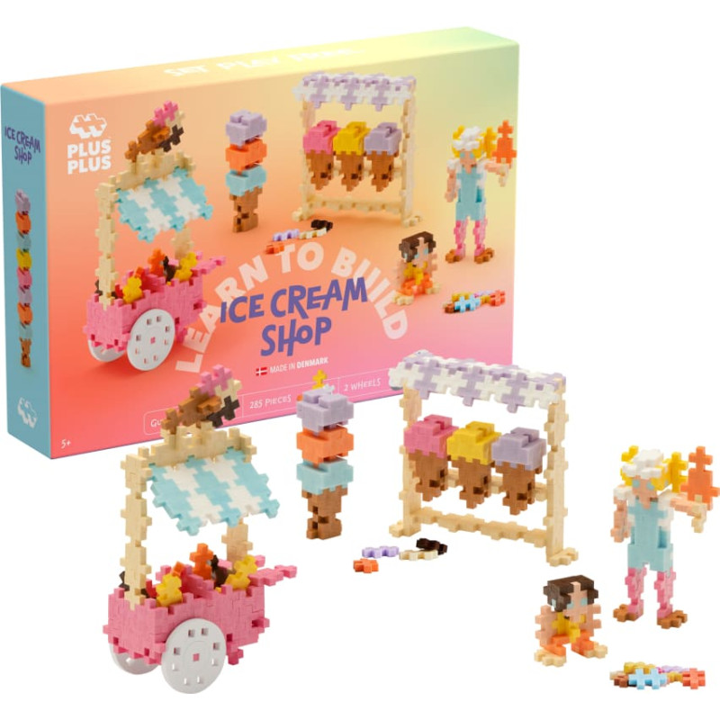Plus Plus construction toy, Ice-cream shop, 285 pcs.