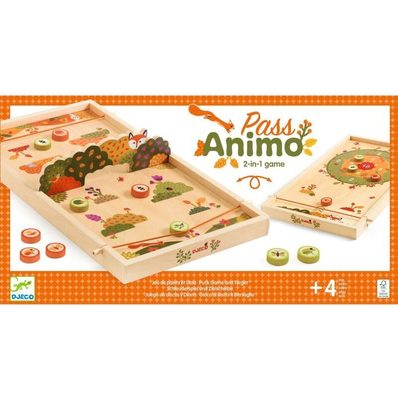 Djeco Games of skill - Puck game and target - Pass Animo