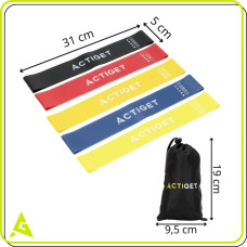 Springos Resistance bands for exercise 5 pcs ACT0104