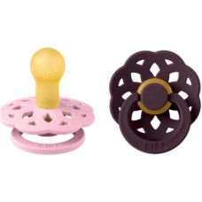 Bibs Boheme SS26 pacifiers Baby pink / Plum 0-6m 2pcs