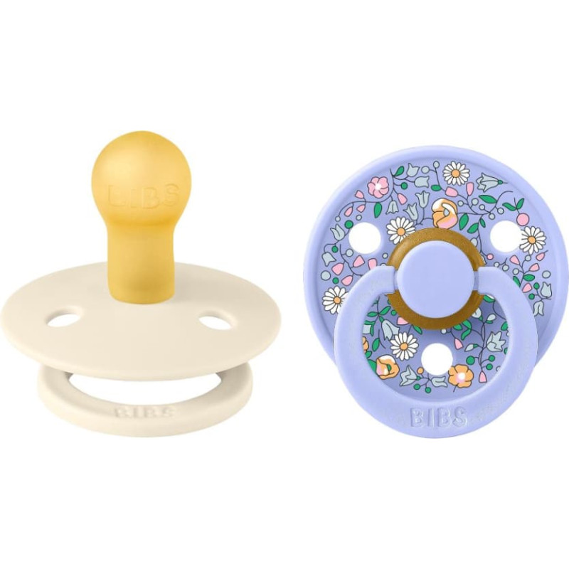 Bibs x Liberty Colour Round Chloe Meadow Ivory Mix 0-6m 2pcs