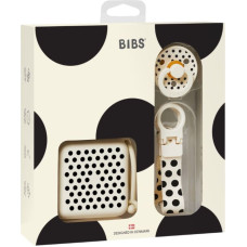 Bibs Soothe & Go Polka Gift Set &ndash; Ivory/Black