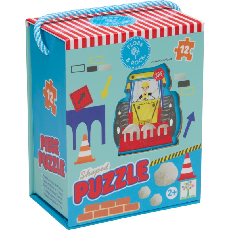 Floss & Rock Shaped Jigsaw Puzzle, Construction, 12 pcs.