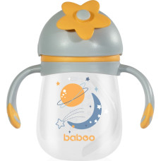 Baboo bottle with silicone straw Blue Haze, 9+ months, 240 ml