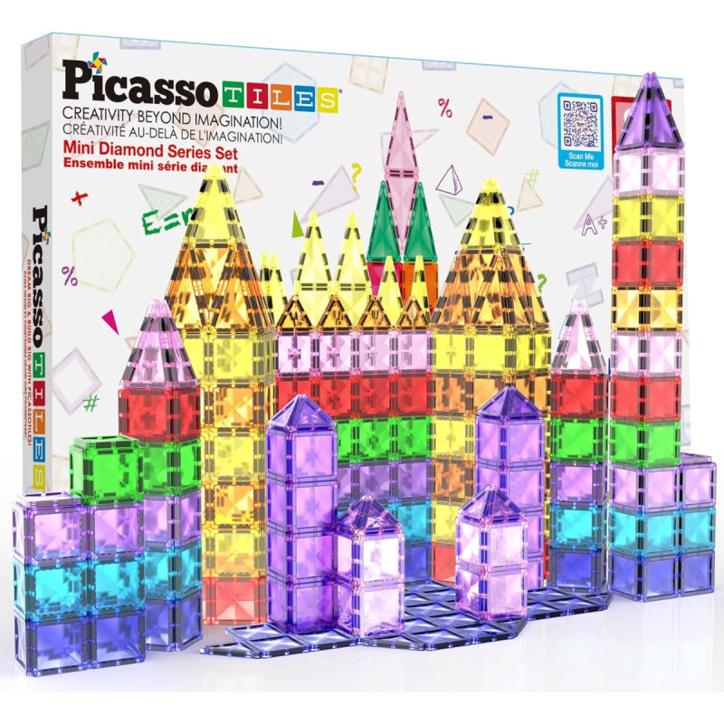 Picasso Tiles Magnētiskais konstruktors 80 gab., PTM80