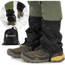 Wasserdichte Schuhüberzieher, universelle Trekking-Gamaschen, 2 Stk., schwarz