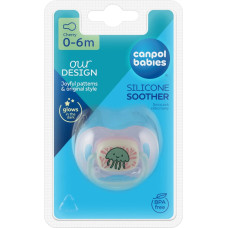 Canpol BABIES silikona māneklītis LOVE&SEA, 0-6 m., 34/900_pin