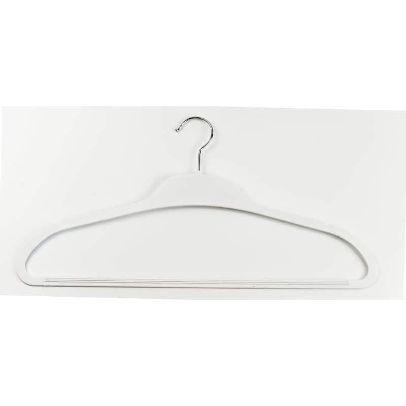 Ordinett Drēbju pakaramais plastmasas Soft Touch 43cm asorti, melns/zils/gaiši pelēks/balts