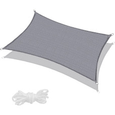 Springos Sun sail Springos SN1070 4 x 2m light grey