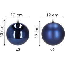 Springos Christmas balls Springos CA1186 12 CM 4 PCS.