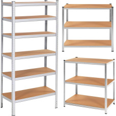 Springos Shelf Springos HA5213 225 x 110 x 50 CM 6 shelves