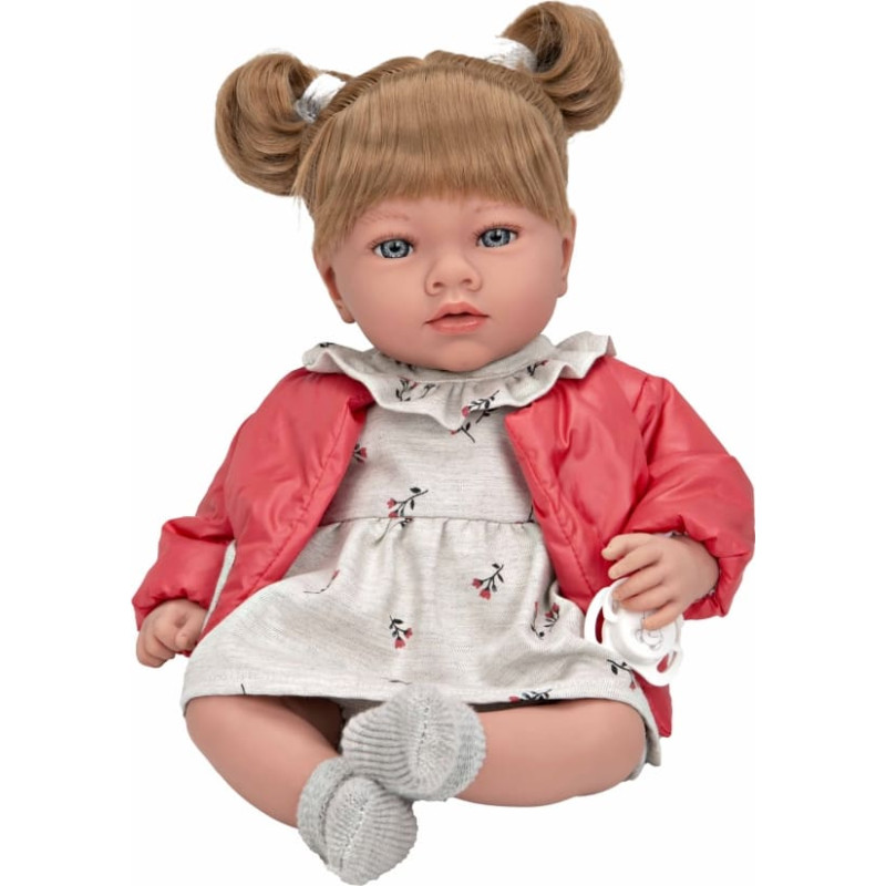 Arias doll with a red jacket, laughs, 40 cm