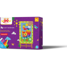 Kids Do 3D Clay painting. CAT