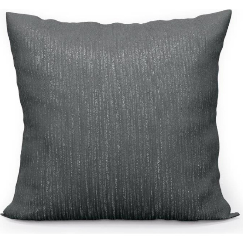 CUSHION COVER 40X40CM P4040CSN DARK GREY WITH SILVER THREAD