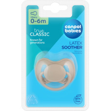 Canpol BABIES Latex-Rundschnuller NUDE, 0-6m,  23/223_bei