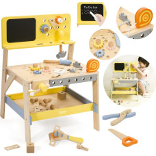 Classic World Holz-Werkbank mit Kreidetafel, 27-tlg