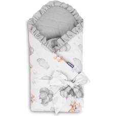 Sensillo BABY NEST CONE WRAP TEDDY GREY 75x75