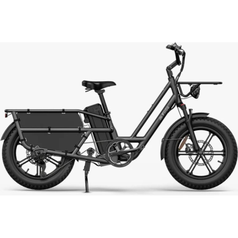 Fiido Elektrisches Lastenfahrrad FIIDO T2 Longtail Cargo, Grey