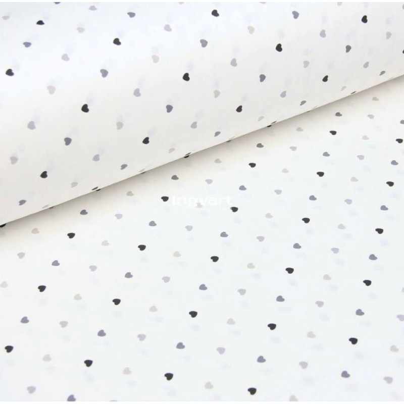 Ingvart Smart Bed Spannbettlaken „Hearts“, 72 × 120 cm