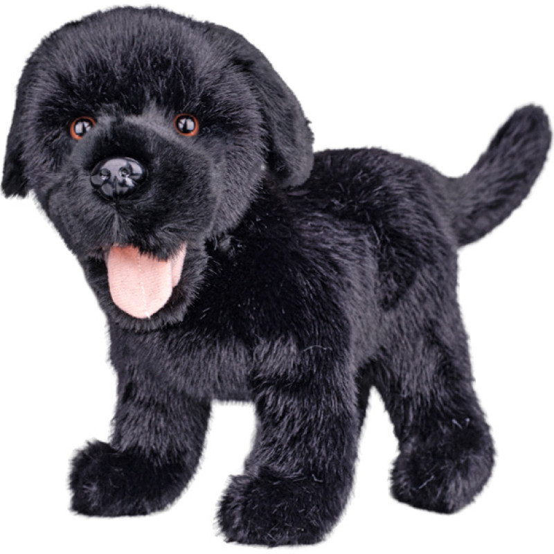 HIPO Plüschtier – 04552 – Hund – Labrador – Schwarz – Größe: 23 cm