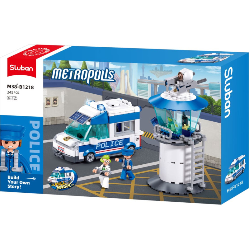 Sluban construction set, Police convoy and observation post, 245 pcs.