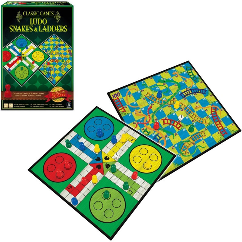 Lauamäng Classic 2in1 Ludo, Maod ja redelid