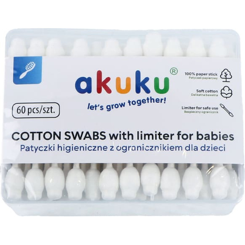 Sichere Wattestäbchen für Babys Akuku A0710