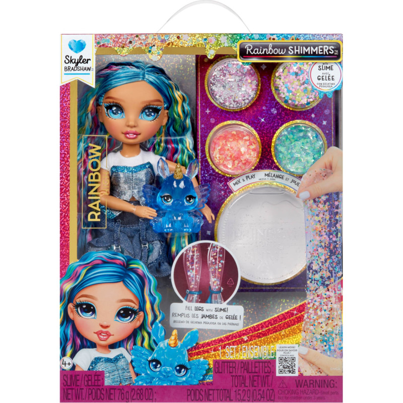 Rainbow High 122418-EU Rainbow High Rainbow Shimmers with Slime Fashion Doll - Skyler (blue)